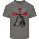 Knights Templar Prayer St. George's Day Mens Cotton T-Shirt Tee Top Charcoal