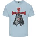 Knights Templar Prayer St. George's Day Mens Cotton T-Shirt Tee Top Light Blue