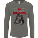 Knights Templar Prayer St. George's Day Mens Long Sleeve T-Shirt Charcoal