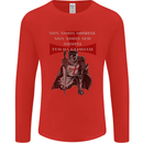 Knights Templar Prayer St. George's Day Mens Long Sleeve T-Shirt Red