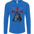 Knights Templar Prayer St. George's Day Mens Long Sleeve T-Shirt Royal Blue