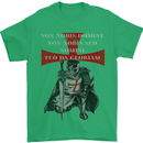 Knights Templar Prayer St. George's Day Mens T-Shirt Cotton Gildan Irish Green
