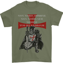 Knights Templar Prayer St. George's Day Mens T-Shirt Cotton Gildan Military Green
