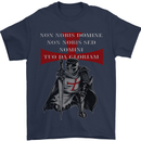 Knights Templar Prayer St. George's Day Mens T-Shirt Cotton Gildan Navy Blue