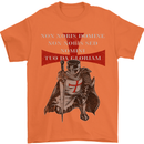 Knights Templar Prayer St. George's Day Mens T-Shirt Cotton Gildan Orange