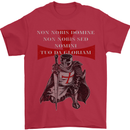 Knights Templar Prayer St. George's Day Mens T-Shirt Cotton Gildan Red