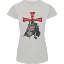 Knights Templar Prayer St. George's Day Womens Petite Cut T-Shirt Sports Grey