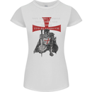 Knights Templar Prayer St. George's Day Womens Petite Cut T-Shirt White