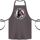 Knights Templar St. George's Father's Day Cotton Apron 100% Organic Dark Grey