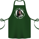 Knights Templar St. George's Father's Day Cotton Apron 100% Organic Forest Green
