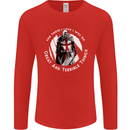 Knights Templar St. George's Father's Day Mens Long Sleeve T-Shirt Red