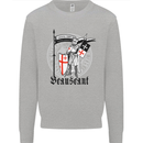 Knights Templar St Georges Day Beauseant Kids Sweatshirt Jumper Sports Grey