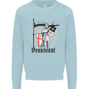 Knights Templar St Georges Day Beauseant Mens Sweatshirt Jumper Light Blue