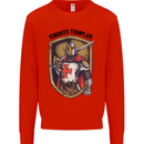 Knights Templar St Georges Day England Mens Sweatshirt Jumper Bright Red