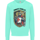 Knights Templar St Georges Day England Mens Sweatshirt Jumper Peppermint