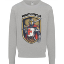 Knights Templar St Georges Day England Mens Sweatshirt Jumper Sports Grey