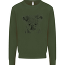 Koala Bear Sketch Ecology Environment Mens Sweatshirt Jumper Forest Green
