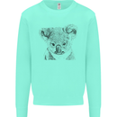 Koala Bear Sketch Ecology Environment Mens Sweatshirt Jumper Peppermint