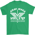 Krav Maga Israeli Defence System MMA Mens T-Shirt Cotton Gildan Irish Green