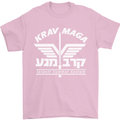 Krav Maga Israeli Defence System MMA Mens T-Shirt Cotton Gildan Light Pink