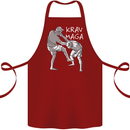 Krav Maga Mixed Martial Arts MMA Fighting Cotton Apron 100% Organic Maroon