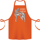 Krav Maga Mixed Martial Arts MMA Fighting Cotton Apron 100% Organic Orange
