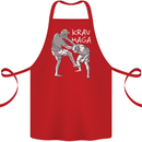 Krav Maga Mixed Martial Arts MMA Fighting Cotton Apron 100% Organic Red