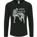 Krav Maga Mixed Martial Arts MMA Fighting Mens Long Sleeve T-Shirt Black