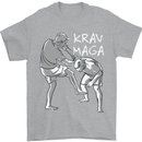 Krav Maga Mixed Martial Arts MMA Fighting Mens T-Shirt Cotton Gildan Sports Grey