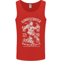 Kung Fu Fighter Mixed Martial Arts MMA Mens Vest Tank Top Red