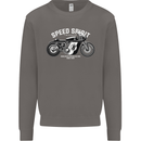 Kustom Kulture Cafe Racer Biker Motorbike Mens Sweatshirt Jumper Charcoal
