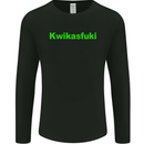 Kwikasfuki Superbike Funny Biker Motorcycle Mens Long Sleeve T-Shirt Black