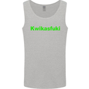 Kwikasfuki Superbike Funny Biker Motorcycle Mens Vest Tank Top Sports Grey