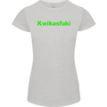 Kwikasfuki Superbike Funny Biker Motorcycle Womens Petite Cut T-Shirt Sports Grey