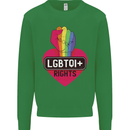 LGBTQI+ Rights Gay Pride Awareness LGBT Kids Sweatshirt Jumper Irish Green