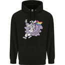 LGBT Astronaut Proud to Be Myself Mens 80% Cotton Hoodie Black