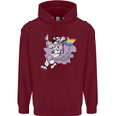 LGBT Astronaut Proud to Be Myself Mens 80% Cotton Hoodie Maroon