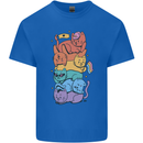 LGBT Cats Mens Cotton T-Shirt Tee Top Royal Blue