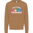 LGBT Happy Purride Funny Gay Cats Mens Sweatshirt Jumper Caramel Latte