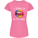 LGBT I Licked it So It's Mine Gay Pride Day Womens Petite Cut T-Shirt Azalea