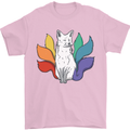 LGBT Kitsune Fox Gay Pride Mens T-Shirt 100% Cotton Light Pink