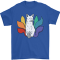 LGBT Kitsune Fox Gay Pride Mens T-Shirt 100% Cotton Royal Blue