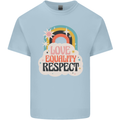 LGBT Love Equality Respect Gay Pride Day Kids T-Shirt Childrens Light Blue