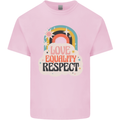 LGBT Love Equality Respect Gay Pride Day Kids T-Shirt Childrens Light Pink