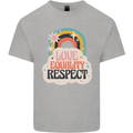 LGBT Love Equality Respect Gay Pride Day Kids T-Shirt Childrens Sports Grey