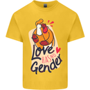 LGBT Love Has No Gender Gay Pride Day Kids T-Shirt Childrens Yellow