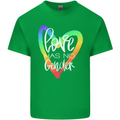 LGBT Love Has No Gender Gay Pride Day Mens Cotton T-Shirt Tee Top Irish Green