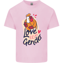 LGBT Love Has No Gender Gay Pride Day Mens Cotton T-Shirt Tee Top Light Pink