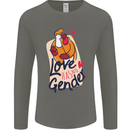 LGBT Love Has No Gender Gay Pride Day Mens Long Sleeve T-Shirt Charcoal