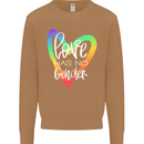LGBT Love Has No Gender Gay Pride Day Mens Sweatshirt Jumper Caramel Latte